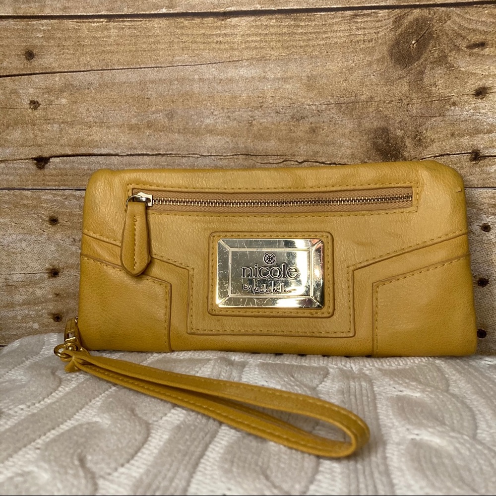 Nicole Miller Mustard Yellow Wallet
